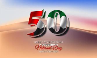 design del fondo della giornata nazionale degli emirati arabi uniti. vettore