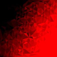 Sfondo rosso mosaico poligonale, modelli di design creativo vettore