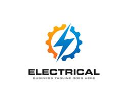 Tuono elettrico Logo Icon Vector