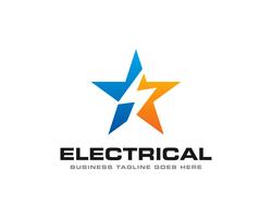 Tuono elettrico Logo Icon Vector