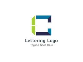 lettera c logo astratto design branding icona illustrazione vettoriale modello pro gratuito