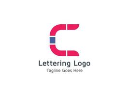 lettera c logo astratto design branding icona illustrazione vettoriale modello pro gratuito