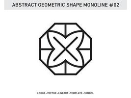 piastrella disegno astratto forma geometrica monoline vettore libero