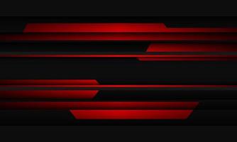 linea rossa astratta cyber geometrica sul design grigio tecnologia moderna sfondo futuristico vettore