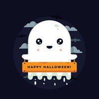 vettore fantasma di Halloween