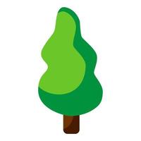 disegno del logo dell'icona dell'albero. icona della siluetta del pino. illustrazione vettoriale piatta isolata