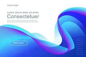 sfondo liquido colorato geometrico astratto landing page design vettore