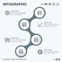 infografica quattro fasi finanza aziendale grafica vettore