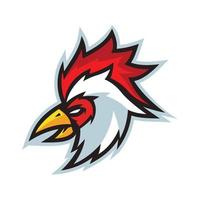 modelli di logo eSport di gallo vettore