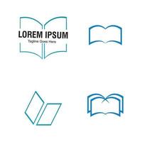 vettore di logo del libro