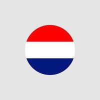 bandiera nazionale dei Paesi Bassi, colori ufficiali e proporzione correttamente. bandiera nazionale dei Paesi Bassi. illustrazione vettoriale. eps10. vettore
