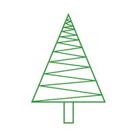 Icona dell&#39;albero di Natale vettore