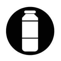 icona di succo di bottiglia vettore
