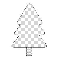 Icona dell&#39;albero di Natale vettore