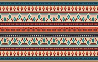 arte astratta etnica. modello senza cuciture in ricamo tribale, popolare, stile messicano. ornamento di arte geometrica azteca print.design per moquette, carta da parati, abbigliamento, avvolgimento, tessuto, copertina, tessile vettore