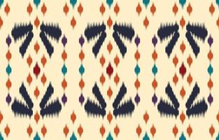 sfondo etnico astratto. senza cuciture in tribale, ricamo popolare, tessuto ikat nativo. stampa di ornamenti d'arte geometrica azteca. design per moquette, carta da parati, abbigliamento, avvolgimento, tessile, tessuto, decorativo vettore