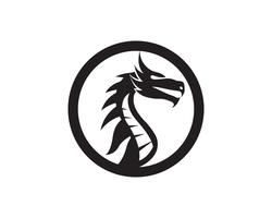 Illustrazione di icona di vettore del drago