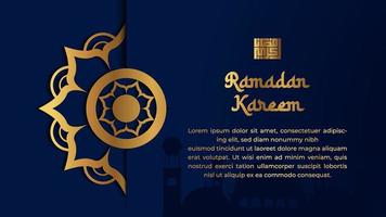 vettore di sfondo ramadan di lusso