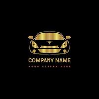 etichetta anteriore auto sportiva di lusso logo vettoriale auto d'oro