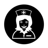 Icona infermiera vettore