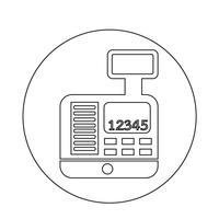 Icona del registratore di cassa vettore