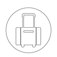 icona simbolo bagagli vettore
