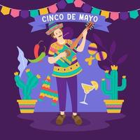 concetto di festival di cinco de mayo vettore