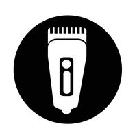 Icona di rasoio simbolo hairclipper vettore