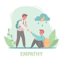 gli amici dell'empatia aiutano la composizione vettore