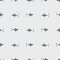 squalo senza cuciture su sfondo grigio chiaro. consistenza di pesci marini per qualsiasi scopo. vettore