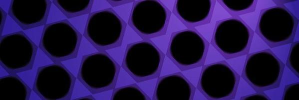 trama di sfondo astratto di forme geometriche. modello in tonalità viola scuro. striscione. vettore