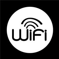 Segno di icona wifi vettore