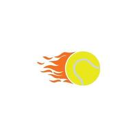 logo della pallina da tennis, vettore del logo sportivo