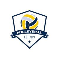 vettore di pallavolo, vettore di logo sportivo