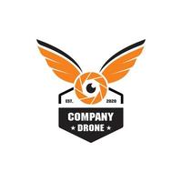 logo drone, vettore logo aereo