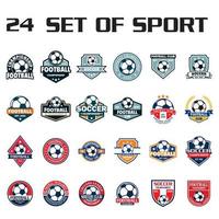 set di vettore palla, set di logo sportivo