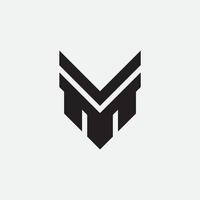 lettera iniziale vm o m logo monogramma. vettore