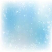 Priorità bassa astratta di natale con i fiocchi di neve. Sfondo blu elegante inverno vettore