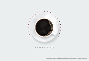 Illustrazione di vettore dei Flayers della pubblicità del manifesto del caffè