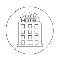 icona dell&#39;hotel vettore
