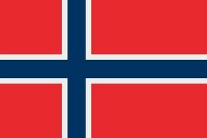 icona vettore bandiera norvegese. la bandiera della Norvegia