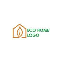 eco casa logo moderno concept design vettore