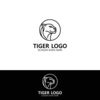 illustrazione dell'icona del logo vettoriale della tigre