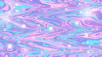 sfondo astratto di marmo unicorno. struttura ad acquerello liquido blu e rosa con stelle. illustrazione ondulata vettoriale. vettore