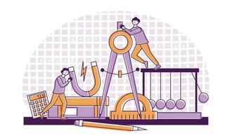 composizione di scienze matematiche per materia di istruzione scolastica vettore