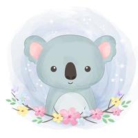 koala nell'illustrazione dell'acquerello vettore