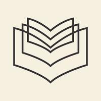 design del logo dell'istruzione aperta del libro dei pantaloni a vita bassa, idea creativa dell'illustrazione dell'icona del simbolo grafico vettoriale