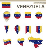 collezione bandiera venezuela vettore