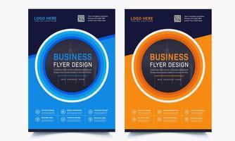 modello di progettazione a4 volantino brochure aziendale. illustrazione vettoriale