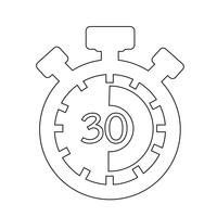 Segno dell&#39;icona del cronometro vettore